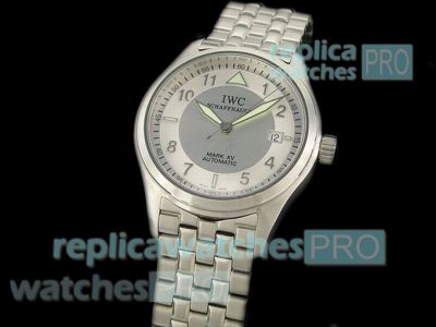 Copy IWC Pilots Mark XV Silver Dial SS Case Watch